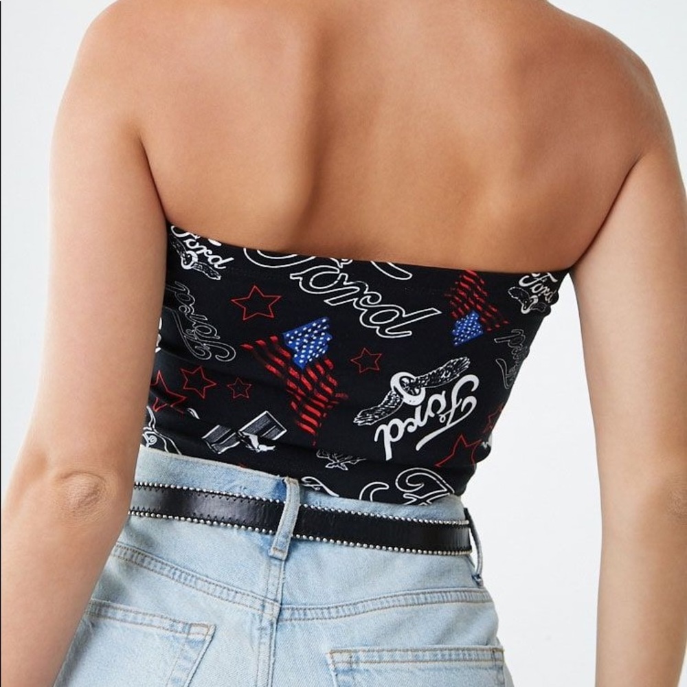 Forever 21 Mustang Tube Top